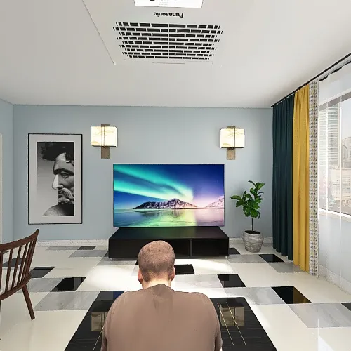 Casa trab. tecnología 3d design renderings