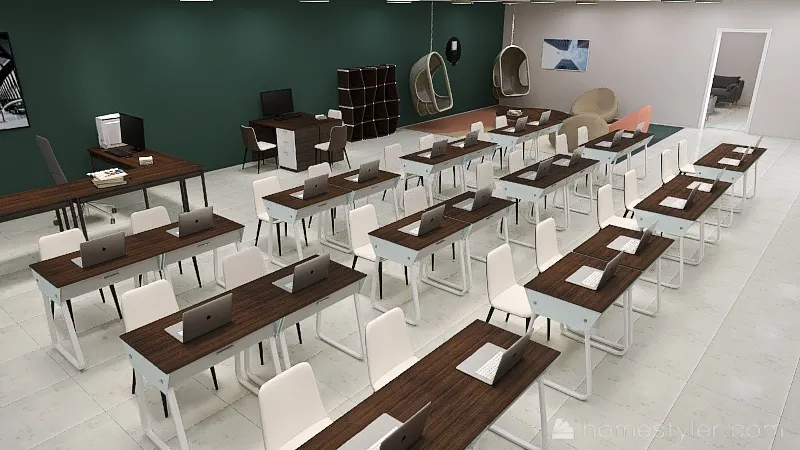 Classroom 2021 3d design renderings