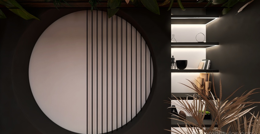 #EmptyRoomContest-Industrialicious Black 3d design renderings