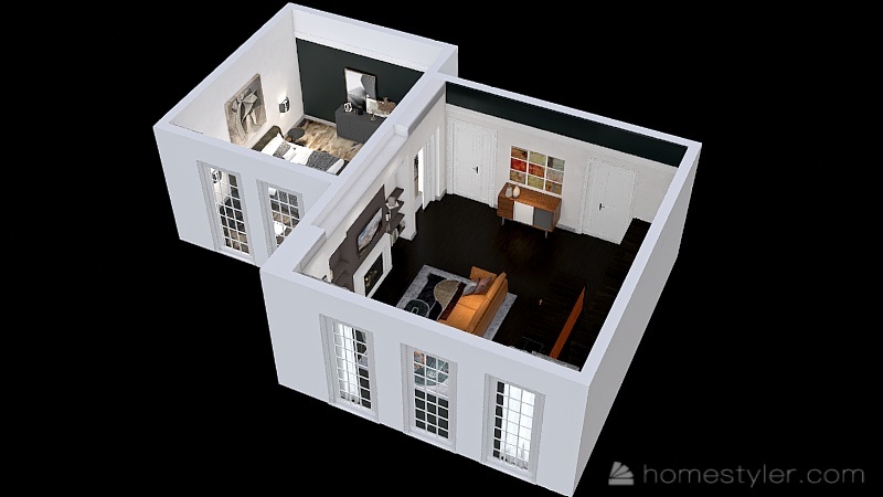Room 1- Classic Black and White 3d design picture 86.12
