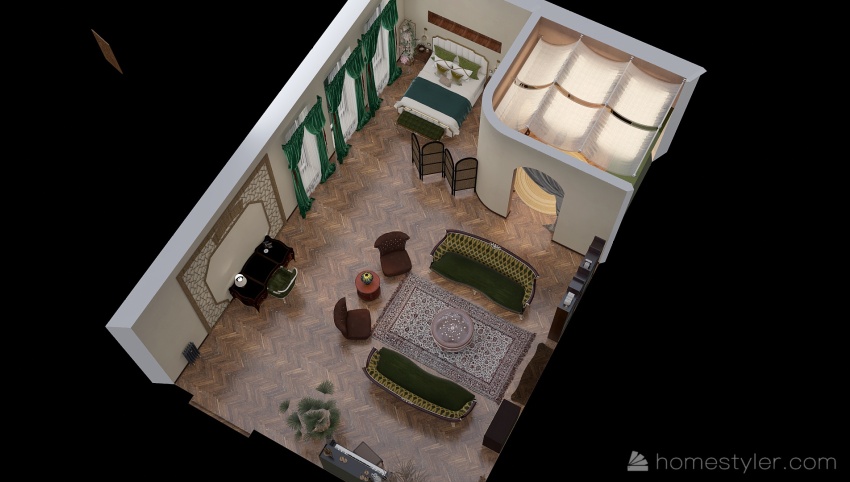 #EmptyRoomContest Lovely hotel room 3d design picture 102.6