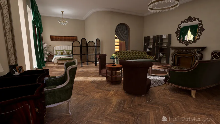 #EmptyRoomContest Lovely hotel room 3d design renderings