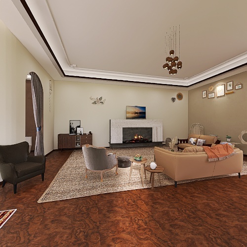 #EmptyRoomContest- Countryside in the city 3d design renderings