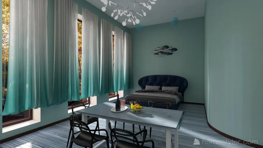 #EmptyRoomContest - Two In One 3d design renderings