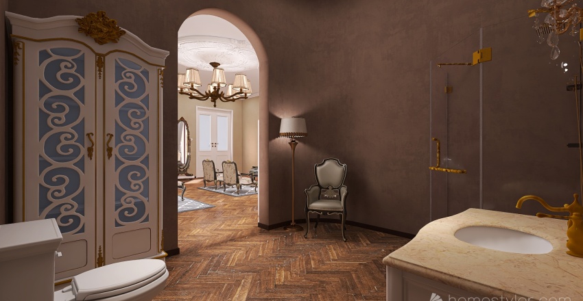 #EmptyRoomContest - Château du France Beige 3d design renderings