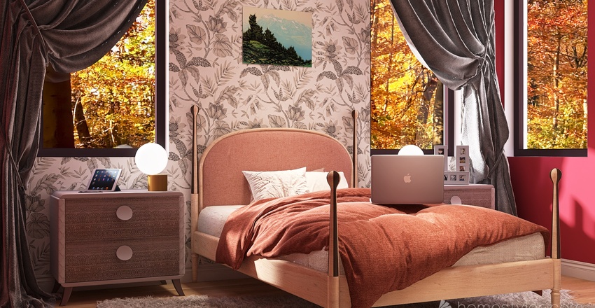 Bedroom1 3d design renderings