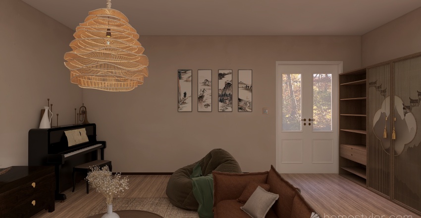 #EmptyRoomContest - Earthly Vibes 3d design renderings