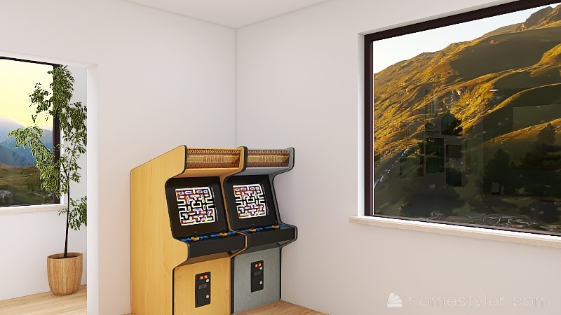 Art & Video Game Room 3d design renderings