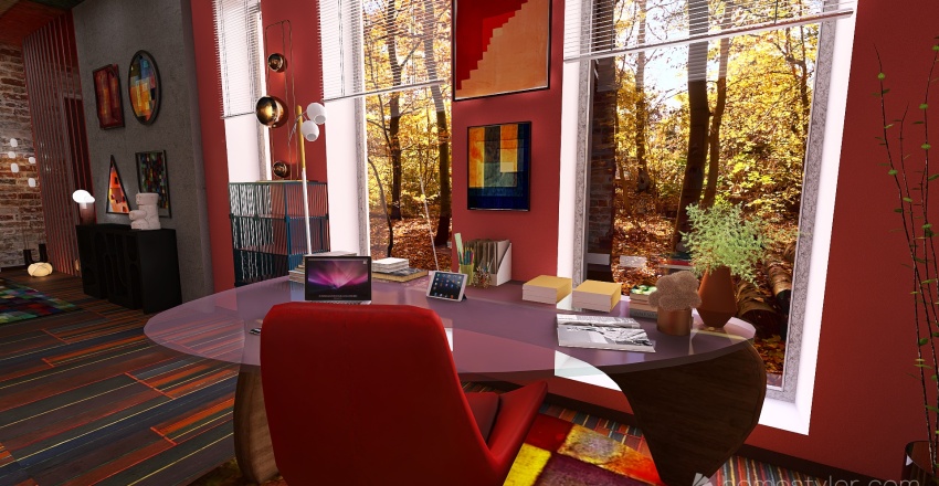 #EmptyRoomContest HOMMAGE à  Paul Klee 3d design renderings