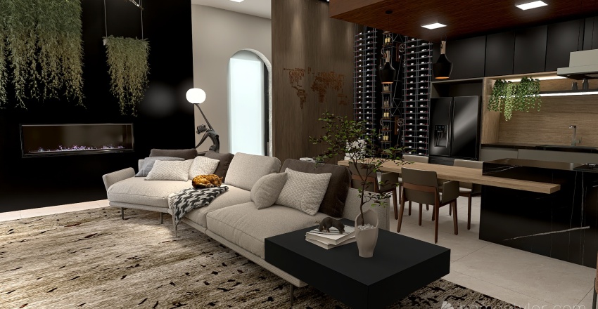 #EmptyRoomContest - Studio Apartment 3d design renderings