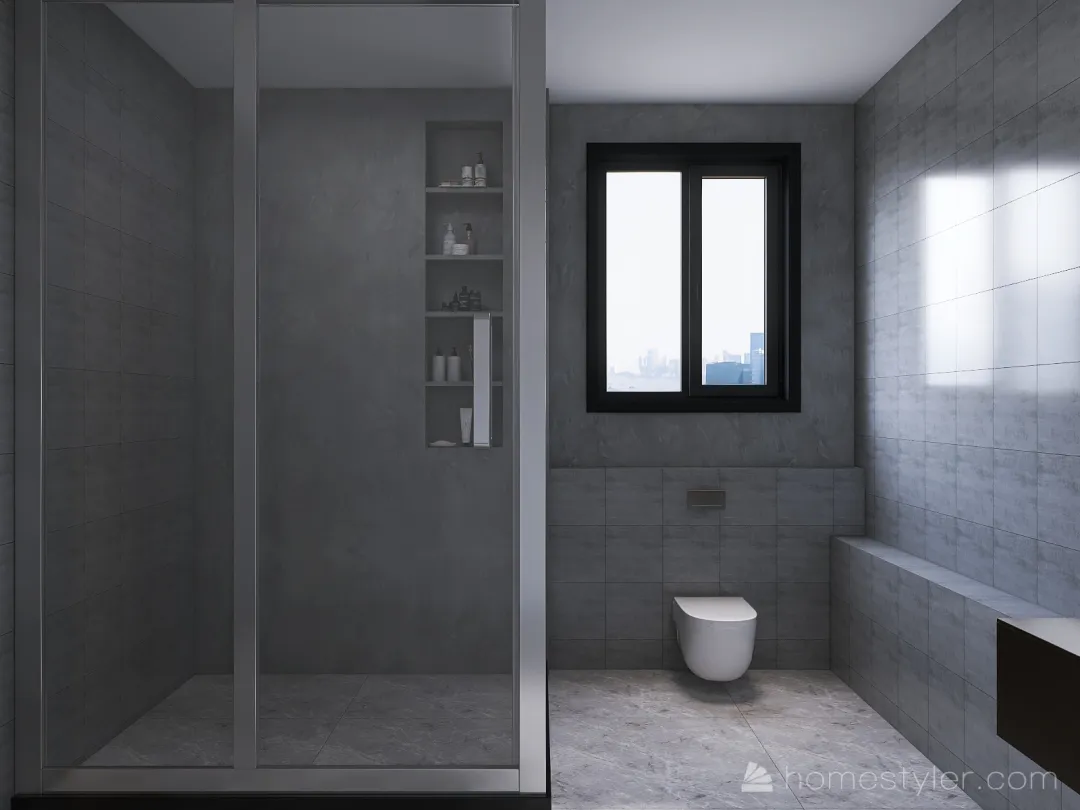 SIMPLE BATHROOM 3d design renderings