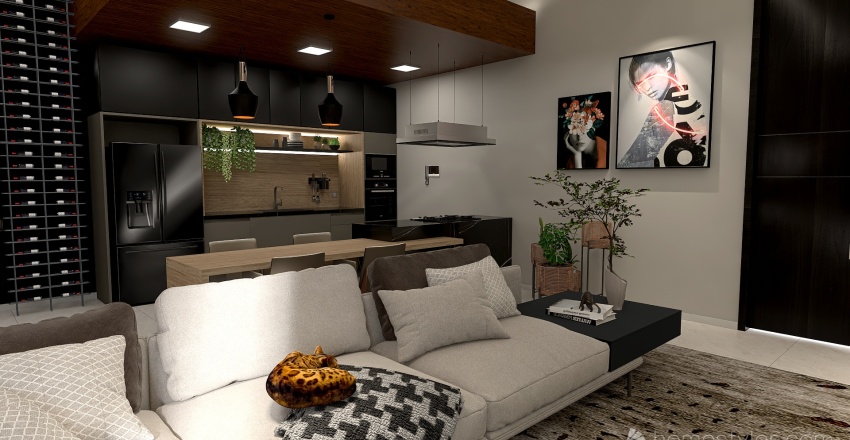 #EmptyRoomContest - Studio Apartment 3d design renderings