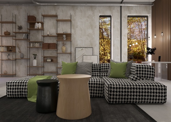 #EmptyRoomContest- Studio apartment.  Design Rendering
