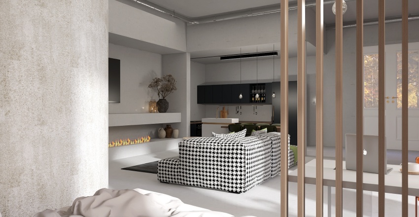 #EmptyRoomContest- Studio apartment. 3d design renderings