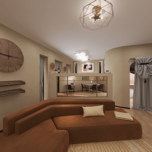 #EmptyRoomContest Modern Wood Apartment 3d design renderings