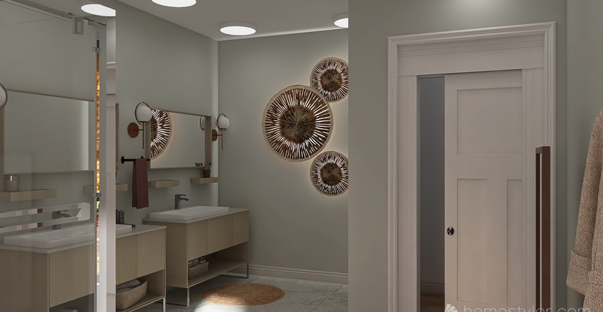 Master Bathroom 3d design renderings