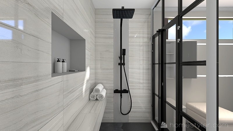 Wong Master Bathroom 3d design renderings