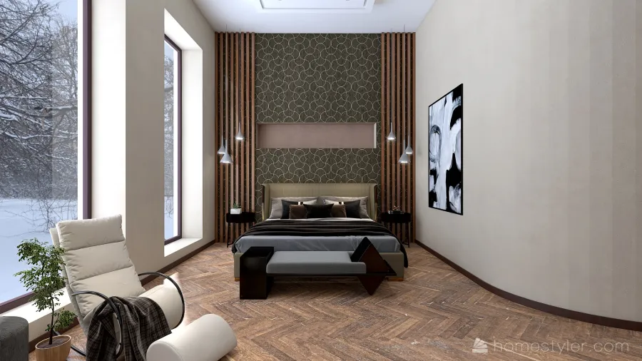 #EmptyRoomContest-studio apartment 3d design renderings