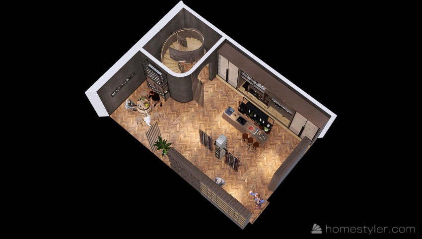 #EmptyRoomContest - Wine cellar with modern touch 3d design picture 102.6
