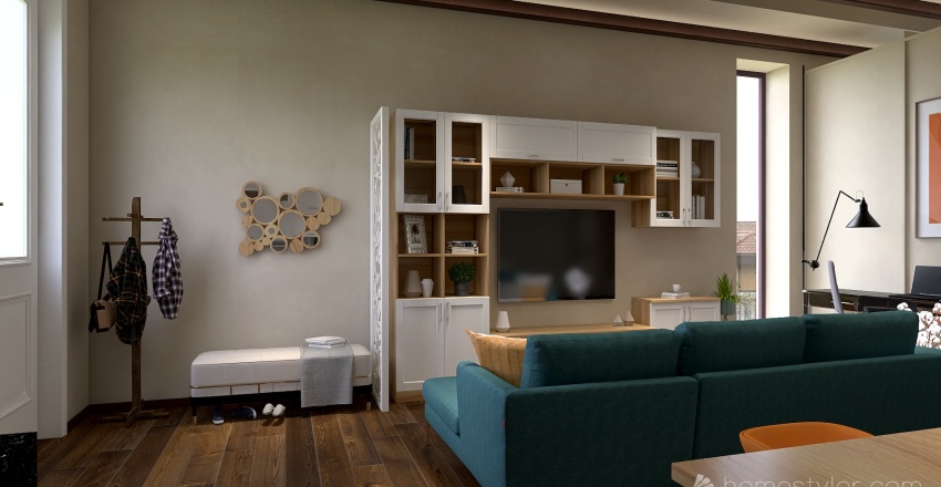 #EmptyRoomContest-Studio Apartment 3d design renderings