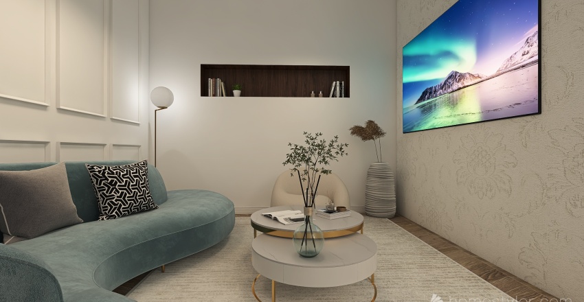 #EmptyRoomContest - Living room contemporary classic OPEN SPACE 3d design renderings