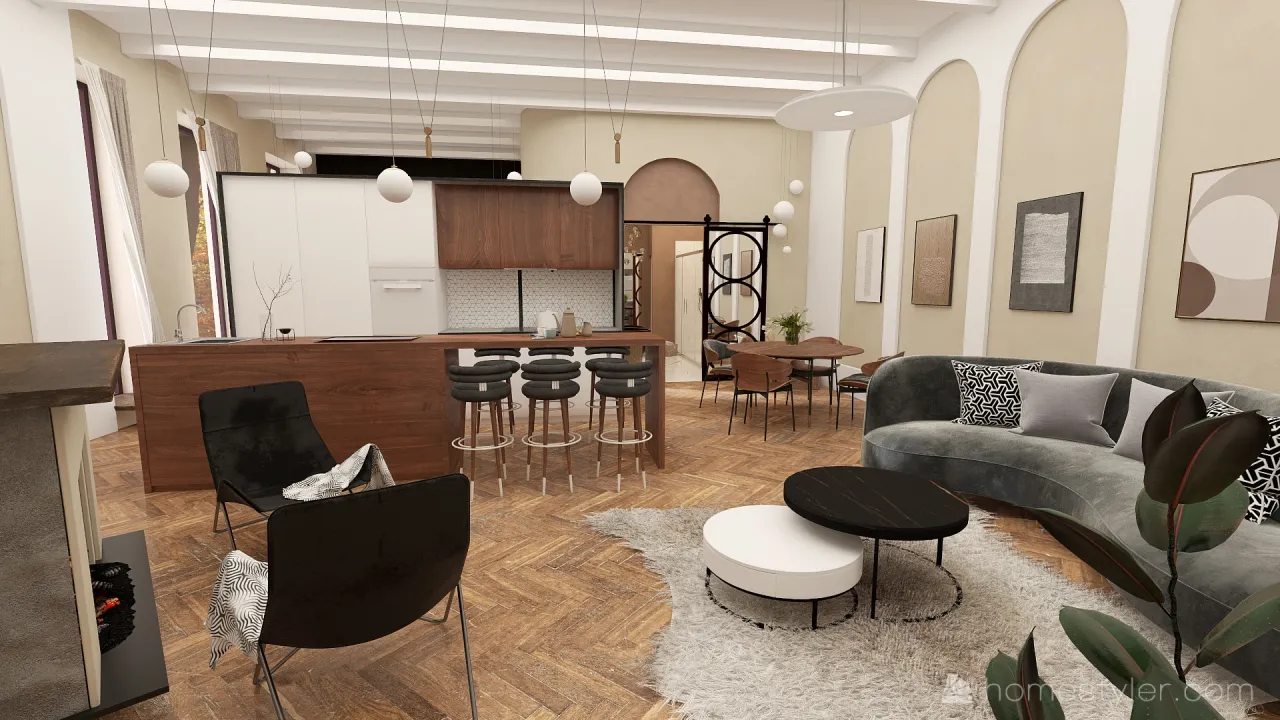 #EmptyRoomContest - Apartment1 3d design renderings