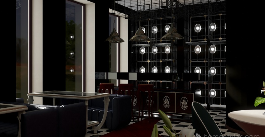 cafe  matilda 3d design renderings