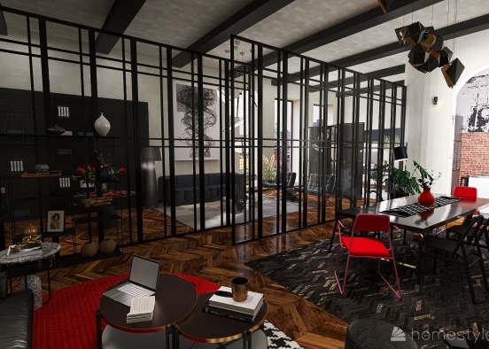 Metropolitan studio / loft  #EmptyRoomContest  Design Rendering