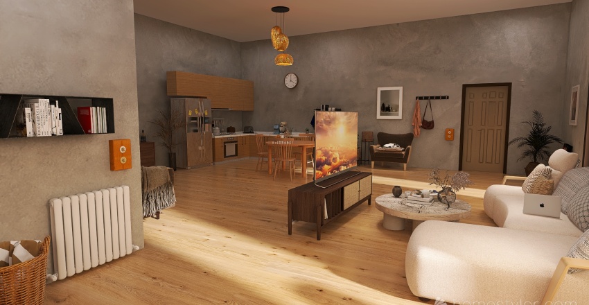Flat with Guest Room :) 3d design renderings