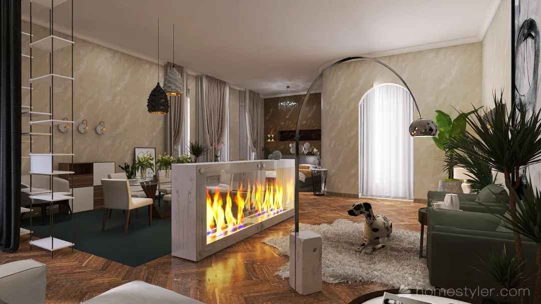 #EmptyRoomContest #Interior Design #Residential  #Modern #100 - 200 sqm 3d design renderings