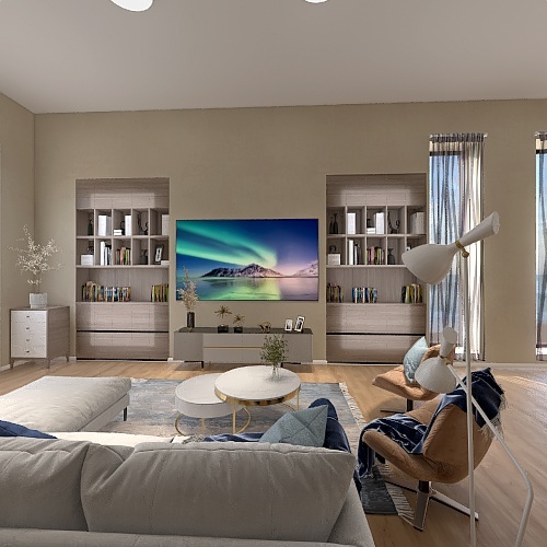 #EmptyRoomContest - Hamptons Interior Design Render