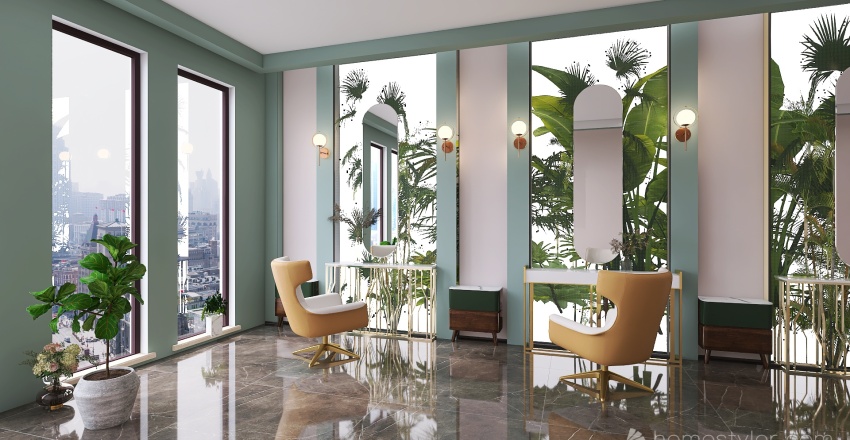 салон красоты Нью-Йорк 3d design renderings