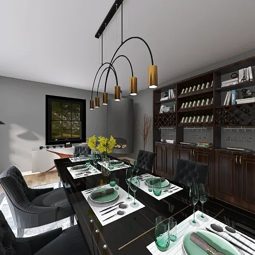 DiningRoom 3d design renderings