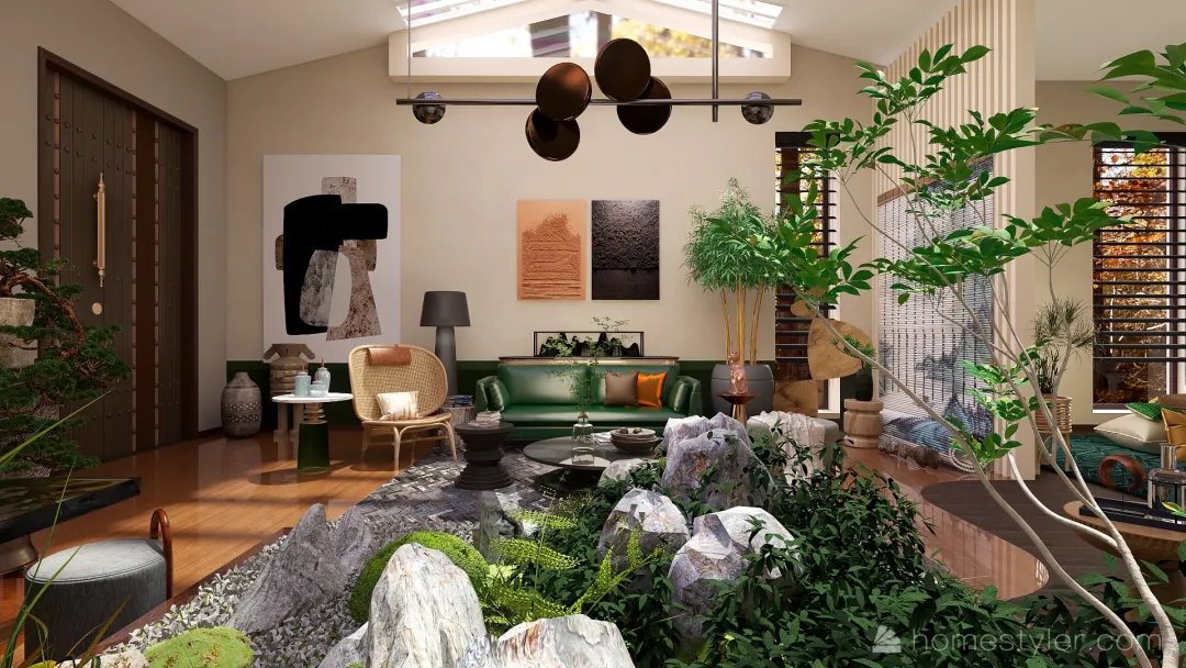 #EmptyRoomContest-Bringing The Outdoors In 3d design renderings