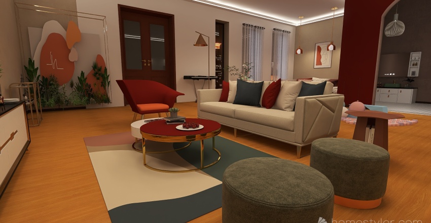#EmptyRoomContest Design - Feeling Home Welcomed 3d design renderings