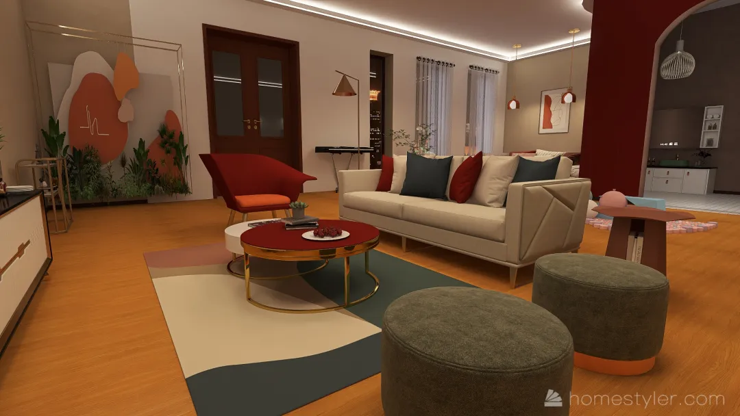 #EmptyRoomContest Design - Feeling Home Welcomed 3d design renderings