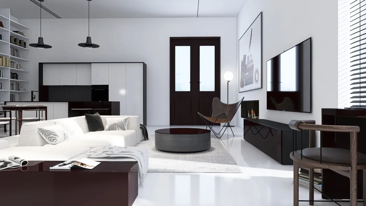 Modern UnnamedSpace 3d design renderings