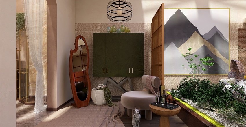 #EmptyRoomContest-Bringing The Outdoors In Interior Design Render