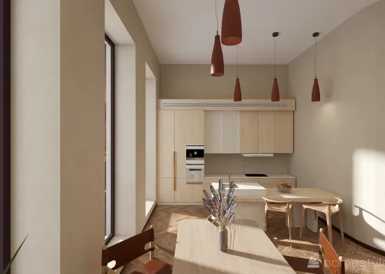 #EmptyRoomContest- Lovely for two apartment Design Rendering