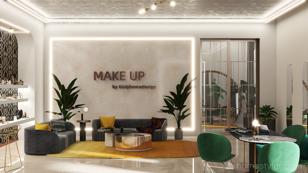 #EmptyRoomContest Make up Studio by GiulyHomeDesign 3d design renderings