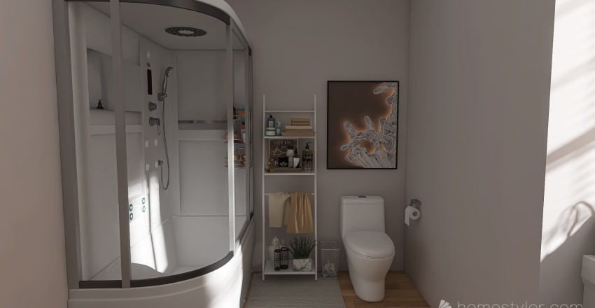 Master Bedroom/Bathroom 3d design renderings