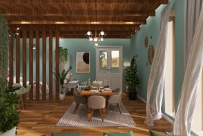 #EmptyRoomContest Comfortable_blue_house Design Rendering