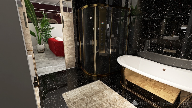 #EmptyRoomContest-Guest self contained space Interior Design Render