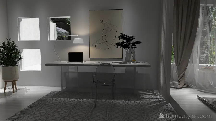 Modern Master Bedroom1 3d design renderings