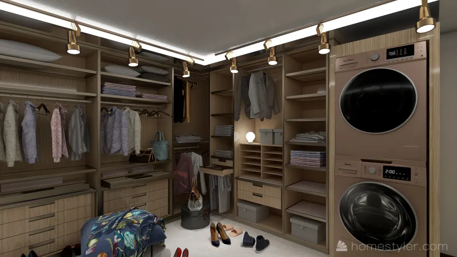 WI Closet 3d design renderings
