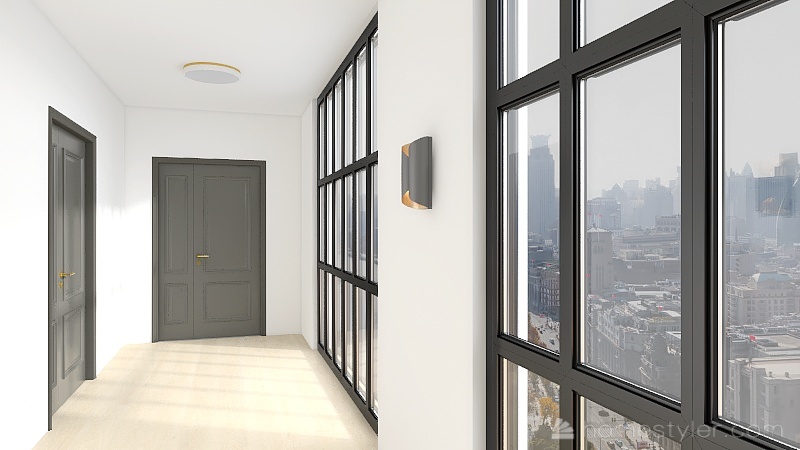 Art deco apartment 3d design renderings