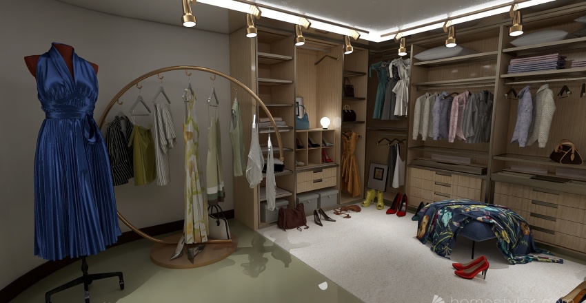 WI Closet 3d design renderings