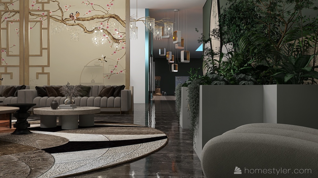 Living Room 3d design renderings