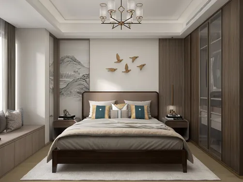 New Chinese Living and Bedroom Style