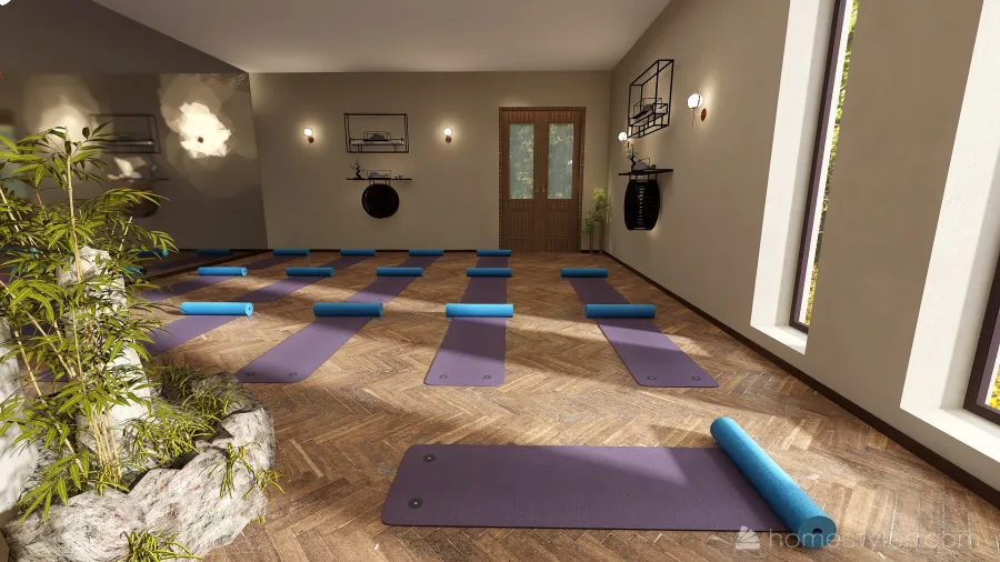 Yoga Center 3d design renderings